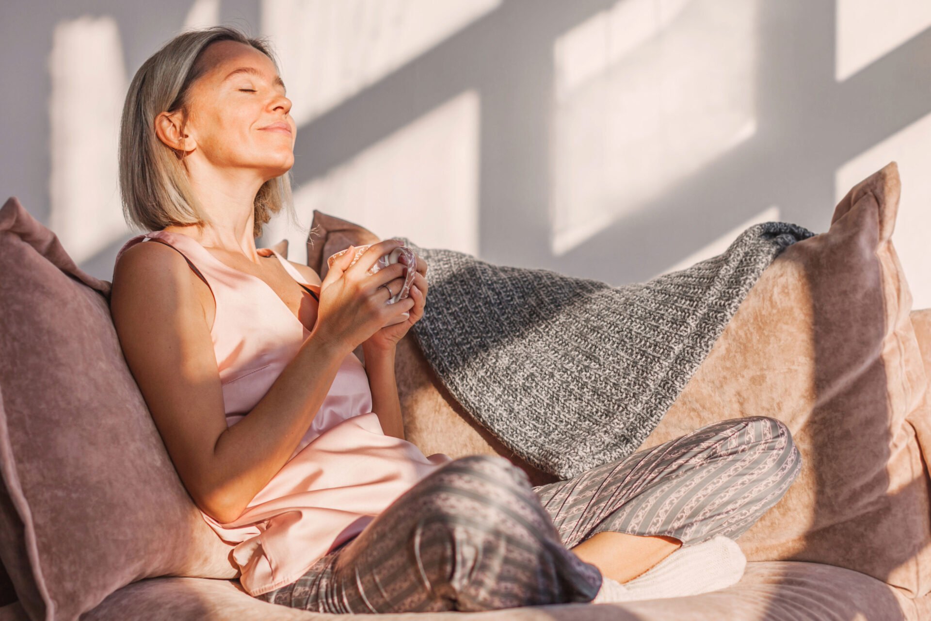 Femme détendue après un massage